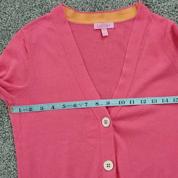 Lilly Pulitzer Pink Cardigan Sweater X-Small, Pre-Owned in Nice Condition! - Picture 4 of 9